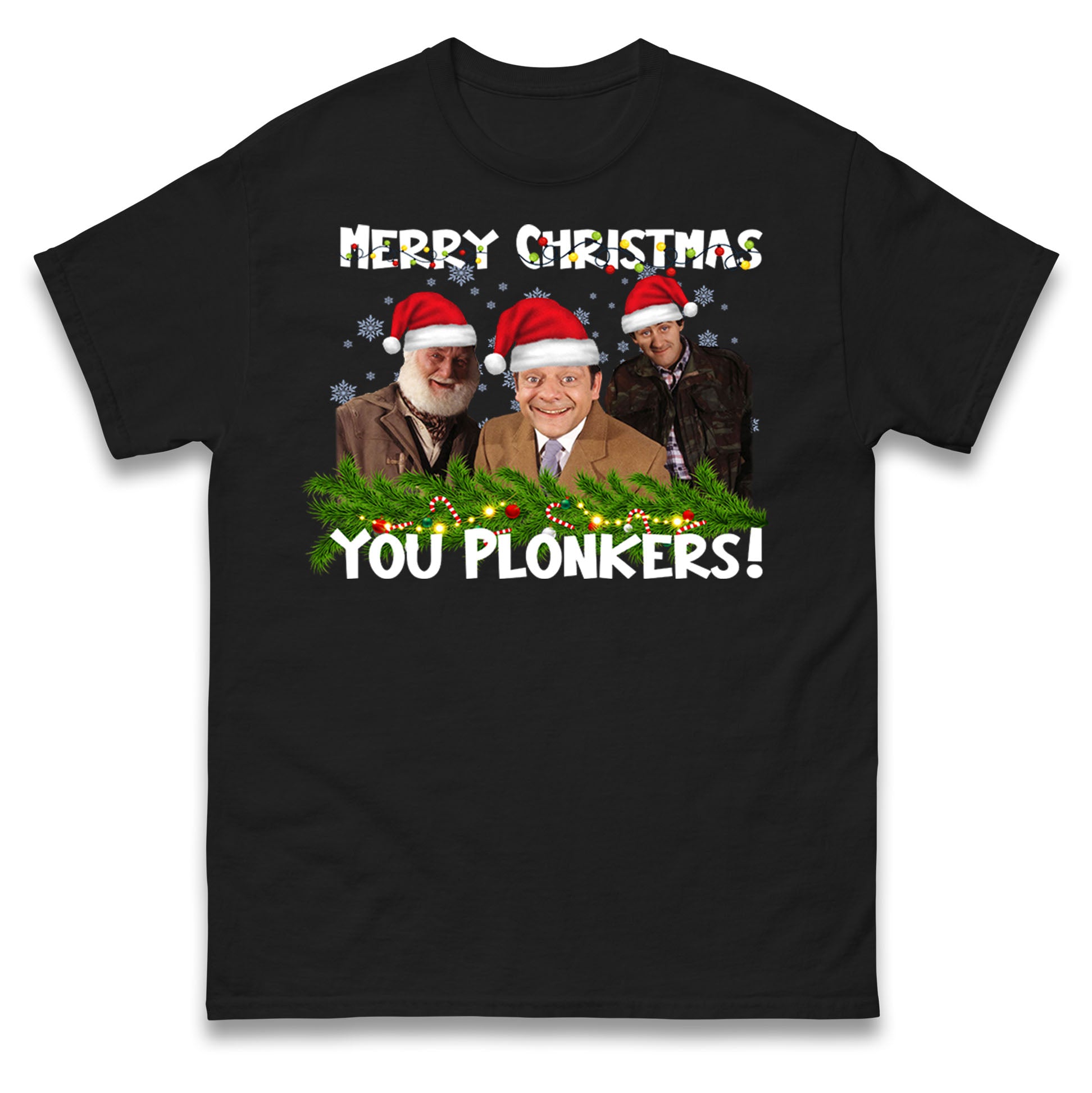 

Merry Christmas You Plonkers Fools And Horses Mens T Shirt Womens Tops Tees 4XL