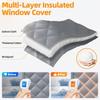 Window Insulation Kits for Winter Thermal Insulated Window Cover Insulated Curtain for Winter Window Blankets in Bedroom