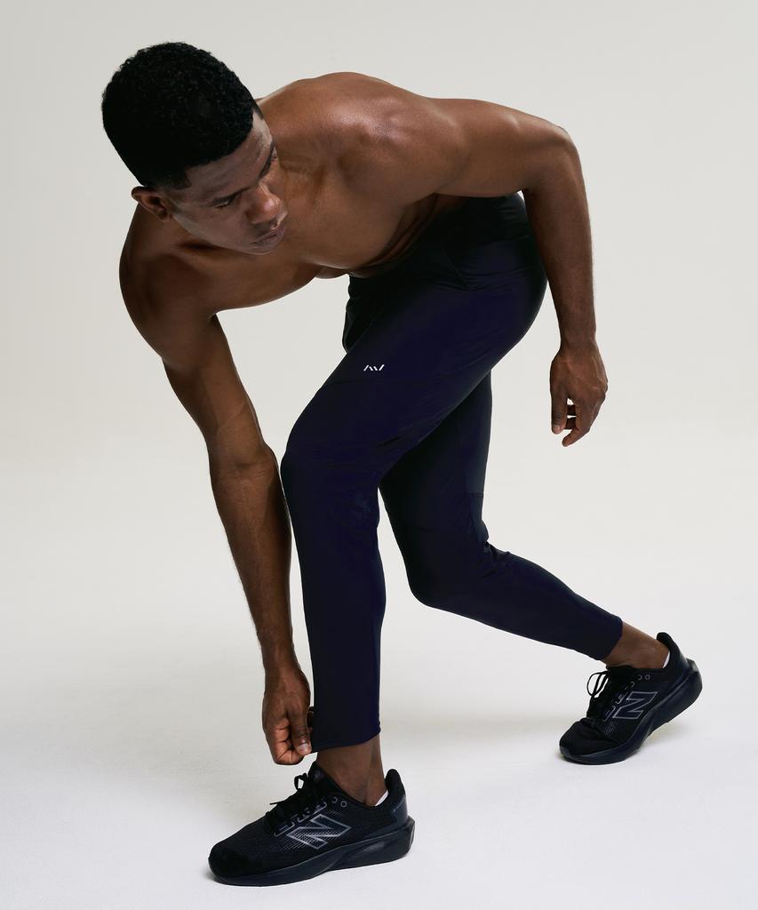 Leijibi Air Cell Fit Free Men'S (Water Sports Running) Jogger Leggings Pants Black