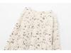 Women's 2024 Autumn/Winter Sequin V-Neck Tassel Knit Sweater