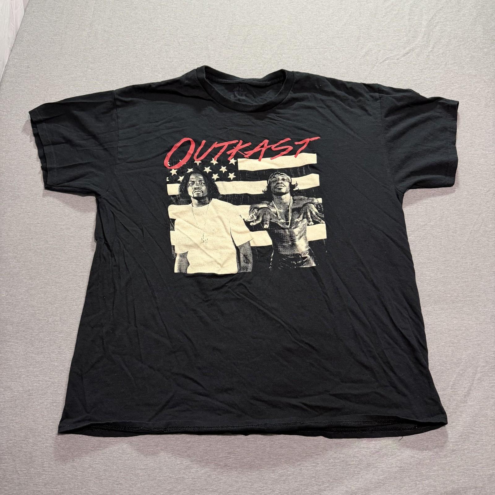 Outcast T Shirt Men s XL Graphic Print Hip Hop Artist Lounge Black Tee L