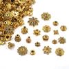 Antique Gold/Silver/Bronze Bead Caps for Jewelry Making Flower Ornament Caps  Necklace