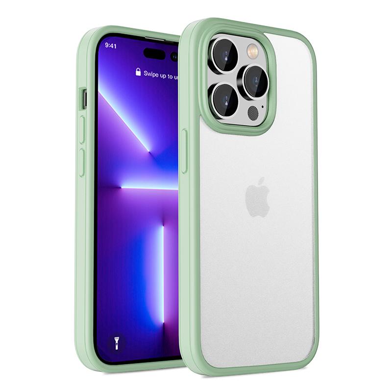 

Роскошный силиконовый защитный чехол для телефона для iPhone 15 Pro 12 13 14 Pro Max 14Plus PC, защита объектива, мягкая рамка, противоударная матовая задняя крышка iphone 15 plus зелёный