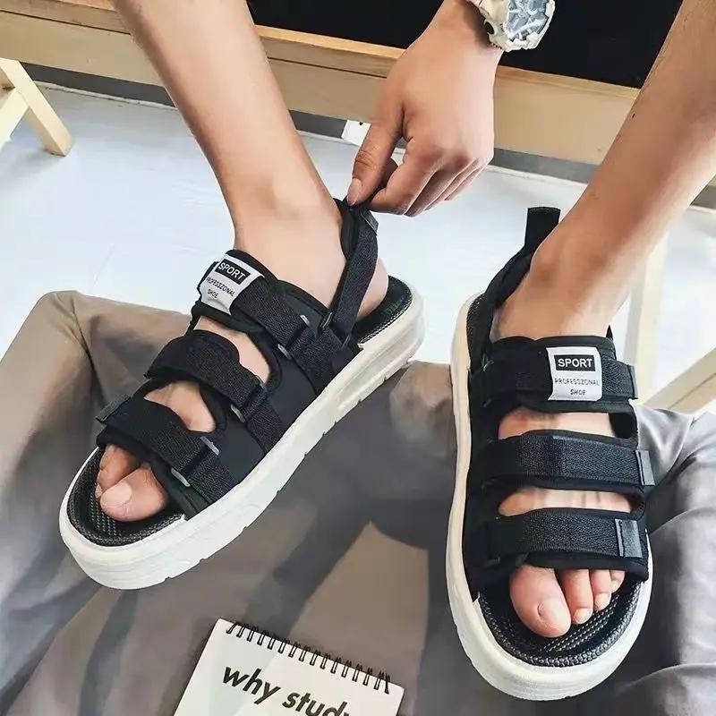 Fashion Summer Men's Sandals 2025 New Sandals Slippers Non-slip Waterproof Wading Shoes Beach Flip-flops Soft-soled Slippers Men's Shoes