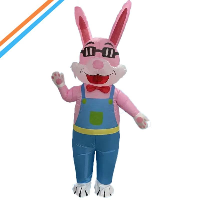 Christmas Explosive Suit Cartoon Doll Performance Atmosphere Props Easter Cute Egg Rabbit Inflatable Costume