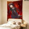 Kurumi Wall Tapestry Aesthetic Wall Hanging Printed Fabric Blanket Decorative Tapestries For Bedroom Living Room Home Decor