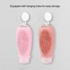 2 in 1 Shower Brush Bottle 100ml Toiletry Containers Portable Travel Refillable Bottles