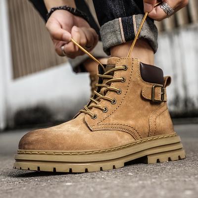 2025 Winter Herren Martin Stiefel mit dicker Sohle Rhabarberstiefel Neue lässige Herrenstiefel Warme Schnee-Kurzstiefel