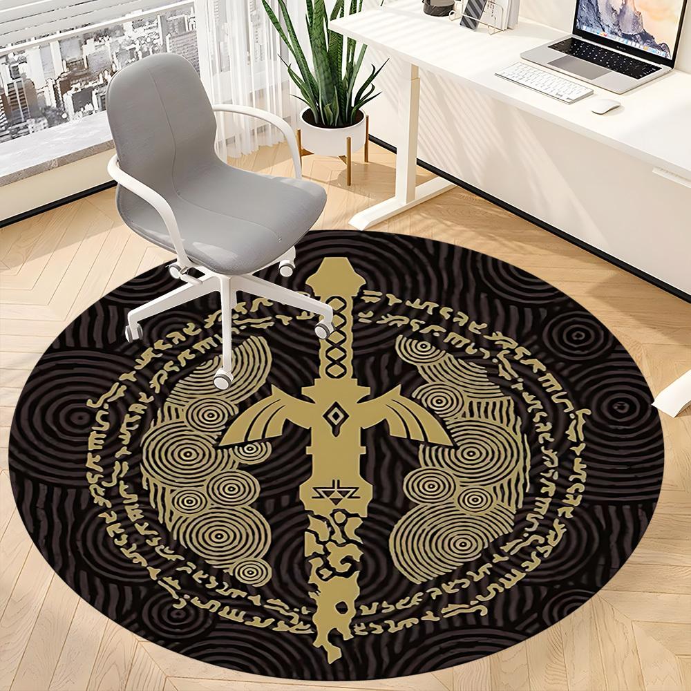 Legend of Zelda Büro Runder Teppich, Unter Bürostühlen Schlafzimmer Wohnzimmer Heimdeko a0908150