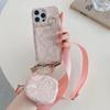 Snake Leather Crossbody Ring Holder Wallet Card Slot Phone Case for IPhone 17 Air 16E 16 15 13 12 14 11 Pro XS Max 8 Plus Cover
