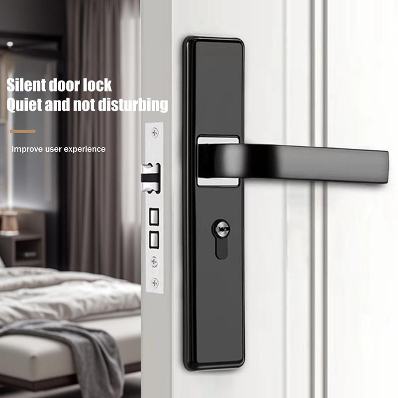 Home Universal Door Locks Bathroom Bedroom Lock Aluminum Alloy Door Handles Replacement Door Lock Durable Safety