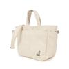 KANGOL Tumbler Canvas Medium Tote Bag Ivory 3813