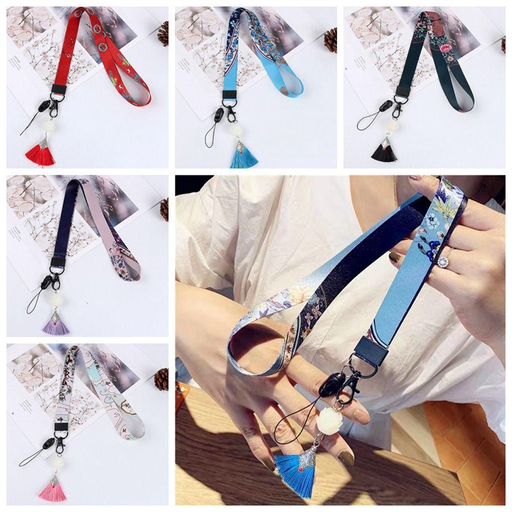 

Vintage Pattern Cellphone Strap Tassel Pendant Mobile Phone Lanyard Fashion Phone Charm