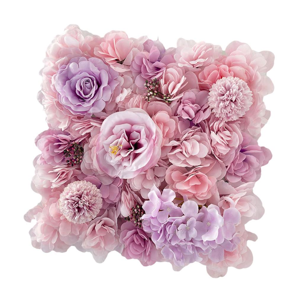 Flower Wall Panel Romantic Banquet DIY Background 13.78inchx13.78inch Table Runner Decor for Wedding Event Stage Ceremony Home