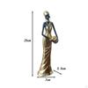 Elegant African Lady Dessert Tray Sculpture for Home Decor Jewelry Storage Coffee Table Serving