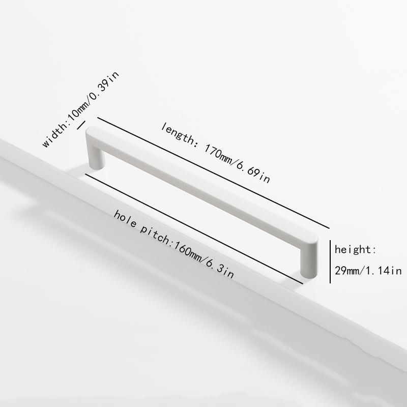 glossy gold silver black and white nickel cabinet door handles, kitchen cabinet drawers, wardrobe aluminum alloy