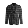 Mens Plaid Notch Neck Blazer