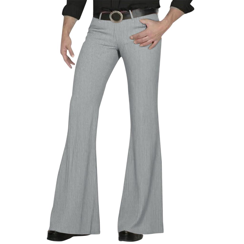 Men'S Casual Fashion Retro Flared Pants Long Pants