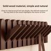 Piano Key Hanging Rack - Wall-Mounted Wooden Hook with Multiple Compartments for Clothes, Hats, Bags, Entryway Organizer