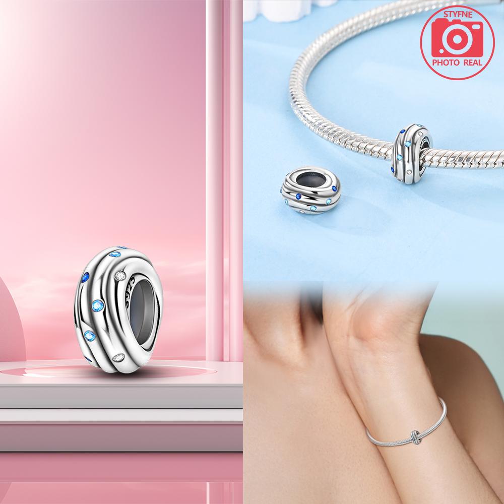 Copper Star Fixed Clip Beads Charm Bracelets For Women Fit Pendant Charms Beads For Fine Jewelry Making Gift