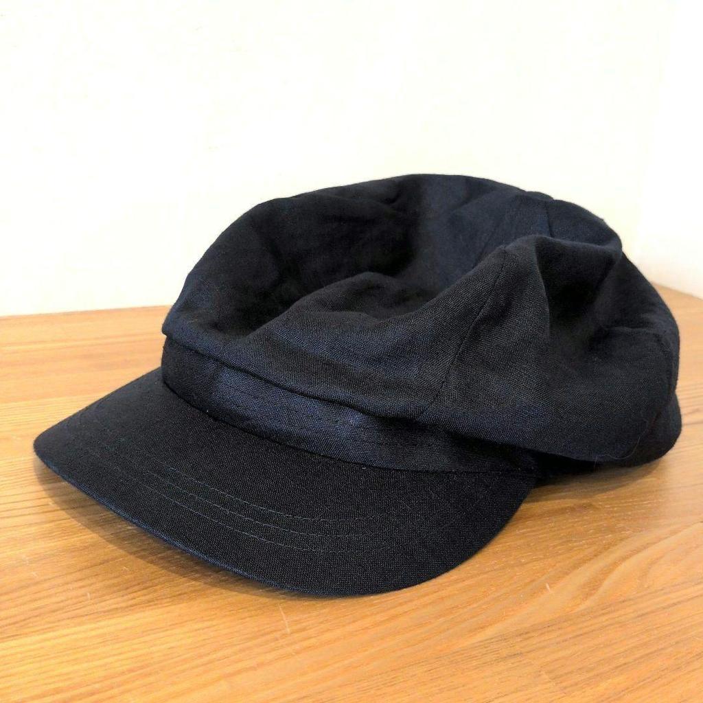 [GEBRAUCHT] Kawabuchi Hutladen Übergröße Leinen Schiebermütze 63cm