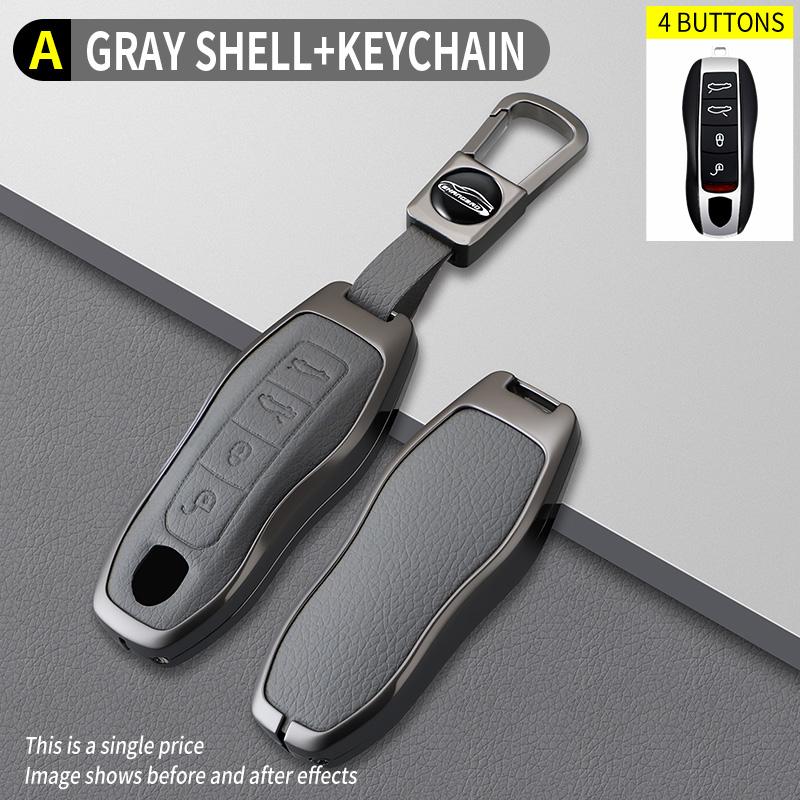 Zinc Alloy Car Key Case Cover for Porsche Cayenne 958 911 Lepin 996 Macan Boxster Panamera 997 944 924 Panamera 718 971 9YA