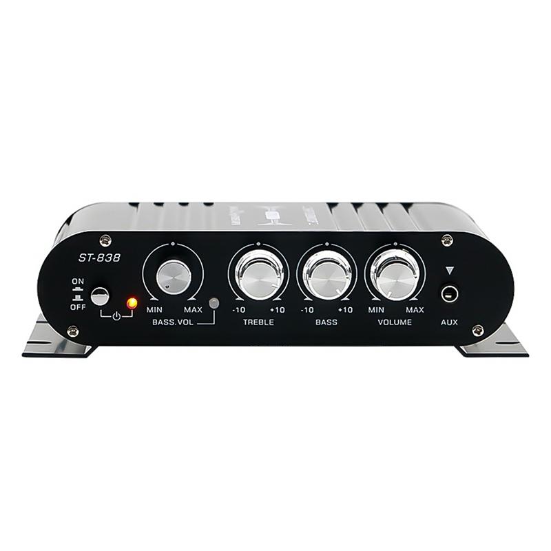 B03B-ST-838 Hifi 2.1 Channel Power Amplifier 80Wx2 Stereo Bass Sound Amp With Subwoofer Output Home Audio Amplifier