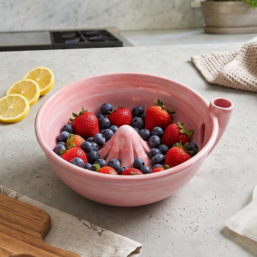 Exquisite Berry Colander Bowl Ceramic Ceramic Washing Strainer  Kitchen Use