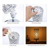 Tomshine Crystal Silver Bedside Table Lamp Desk Light UL-listed Decorative for Bedroom Living Dining Room Coffee Shop Bookcase