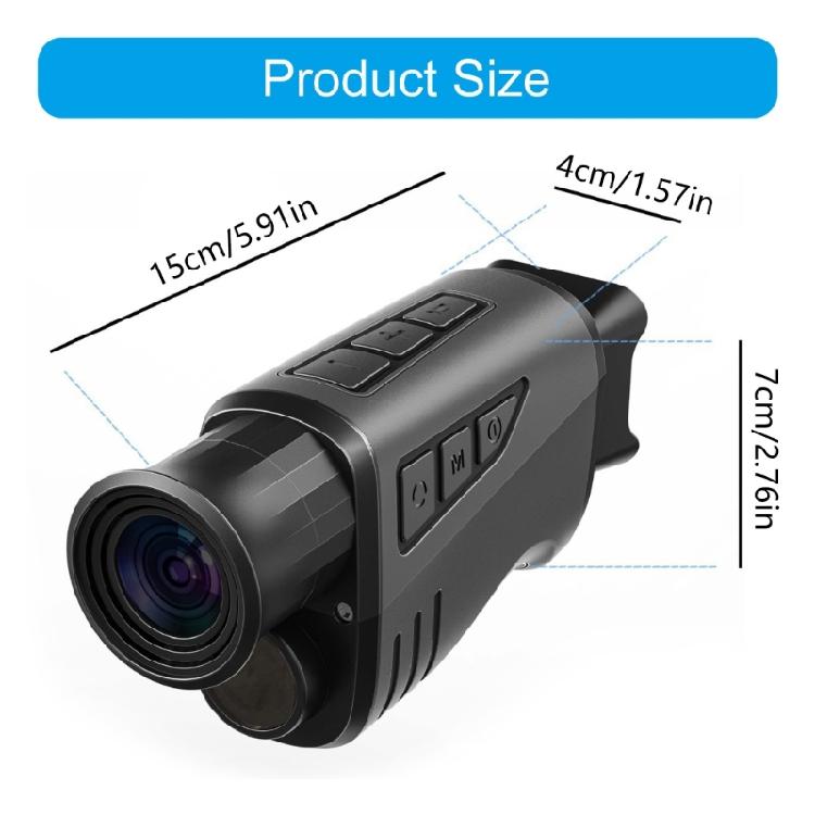 IR Night View Monocular 1080P Recording 16x Digital Zoom Hunting Telescope For Outdoor Enthusiasts
