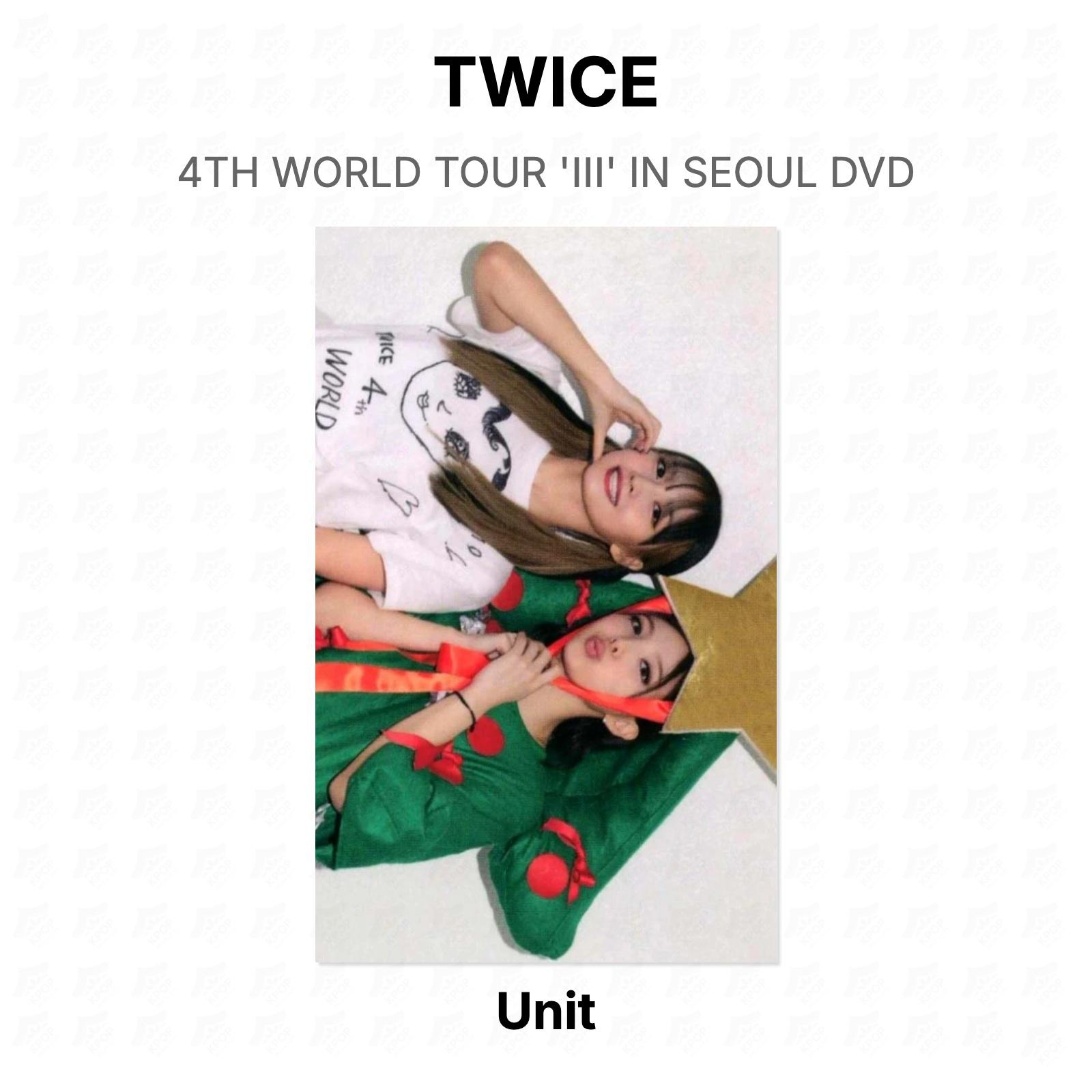TWICE 4TH WORLD TOUR III IN SEOUL DVD Official Photocard Unit 02