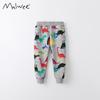 Boys Sweatpants Winter Cartoon Print Elastic Waist Kids Trousers Toddler