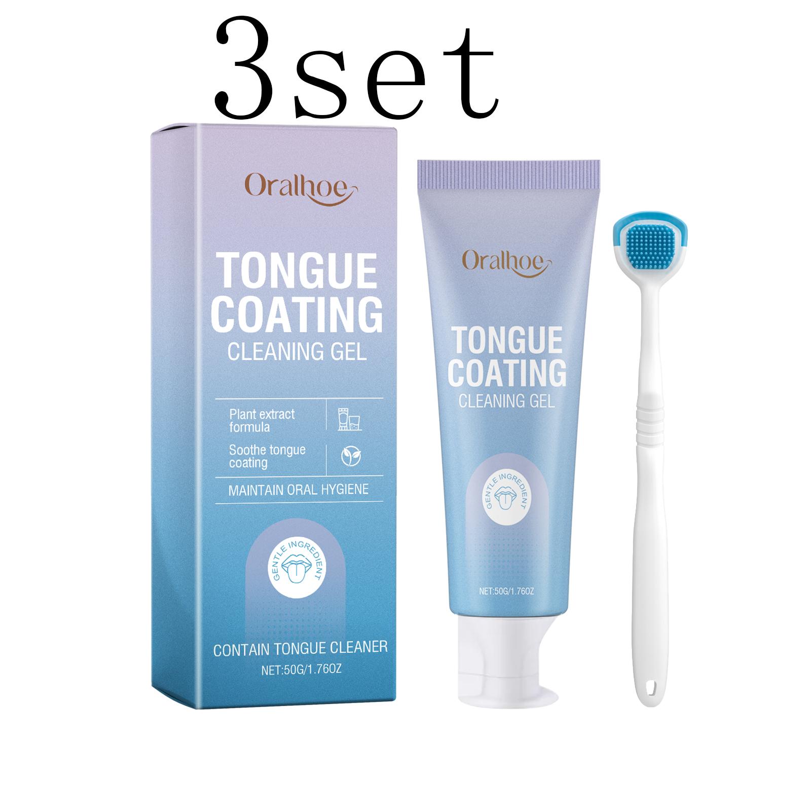 

Portable Tongue Coating Cleansing Gel: Clean Tongue Anytime, Refresh Oral Condition Instantly
