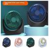 3 Gear Wind Mini Portable Desk Fan Energy-Saving USB Rechargeable Fan Handheld Turbo Fan  Outdoor
