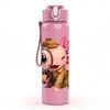 1PC Magnifying Glass Boy Character Pattern 750ml Color Plastic Sports Water Bottle Leakproof Flip Straw Lid Suitable for Sports Office Home Use