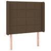 VidaXL Tête de Lit à LED Meuble de Chambre à Coucher Accessoire de Lit Simple Tête de Cadre de Lit Intérieur Marron Foncé 3124033