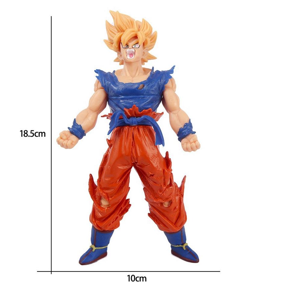 Anime Dragon Ball Character Figurine Battle Damage Wukong Beijita Saiyan Figurine PVC Model Anime Ornament Toy Birthday Gift