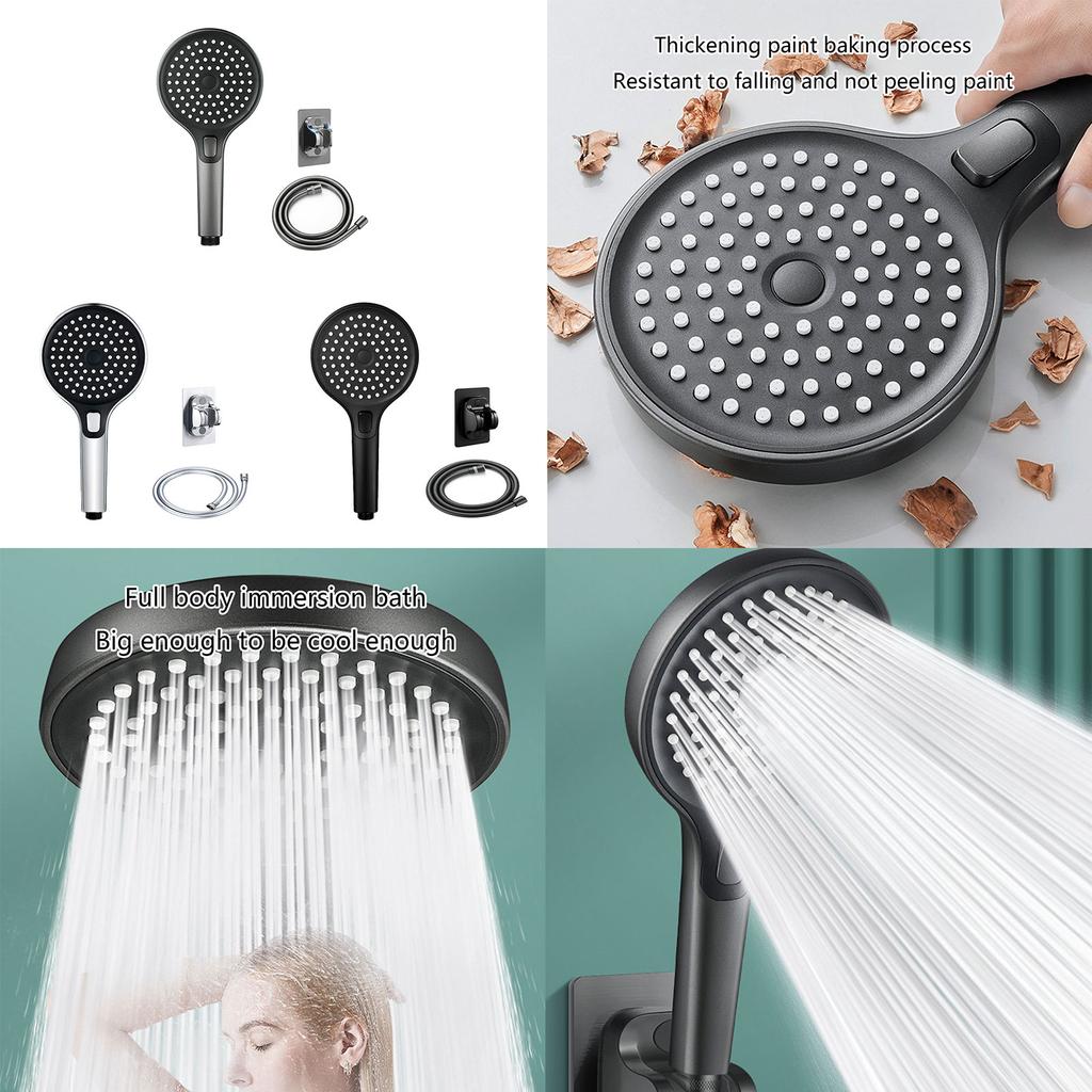 Massage Shower Head with 3 Modes Easy To Use Shower Head High Pressure Shower Head Lightweight for a Soothing Shower