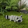 Talos 3D Printed Raccoon Figurine Decoration with Movable Joints, Cute Articulated Animal Desktop Ornament, Stress Relief Toy for Home Office
