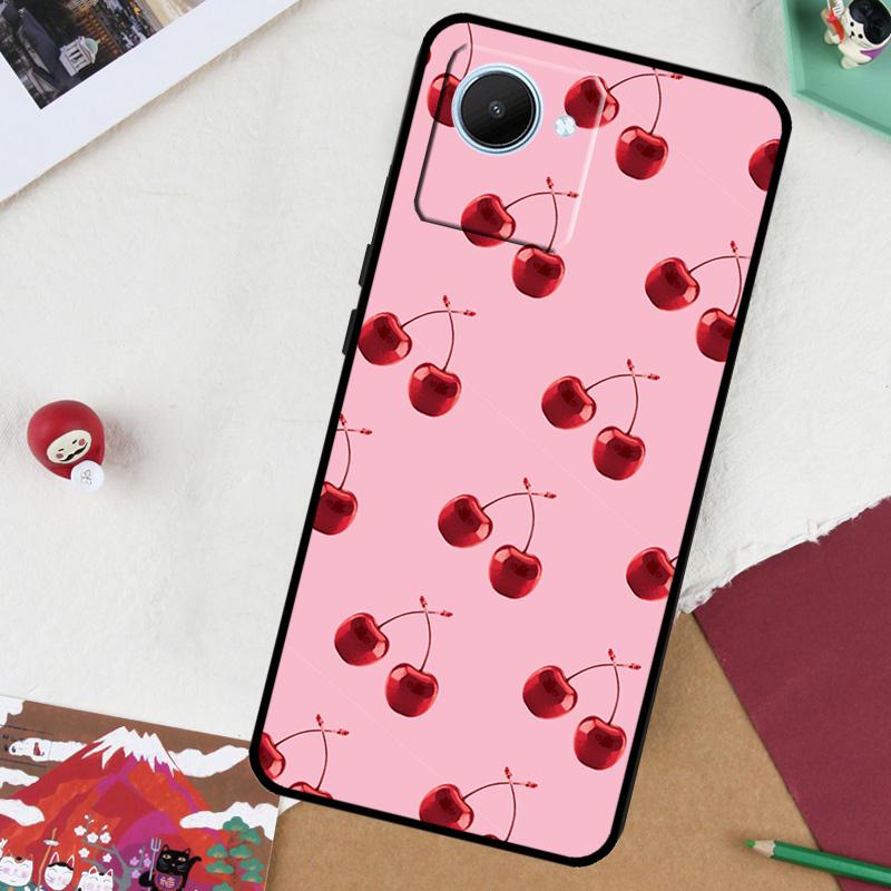 Kirschfrucht Süße Collage Für Realme GT 7 Pro GT 6 5 6T 10 11 12 13 14 Pro Plus C61 C53 C51 C21Y C25S C75 C55 C67 Hülle