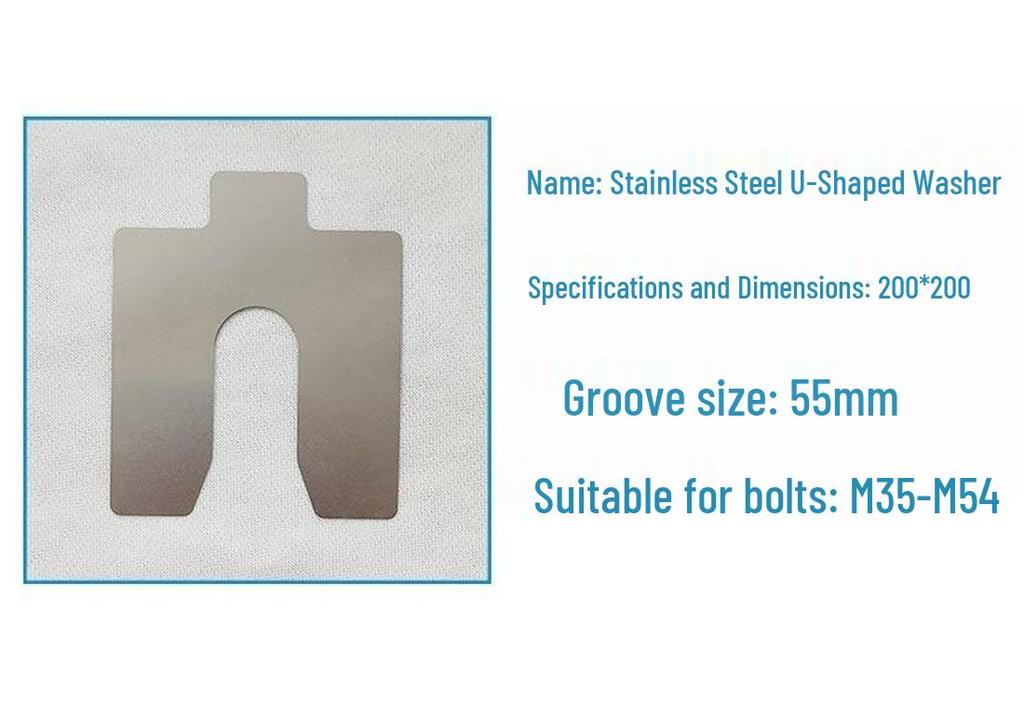 U-Shaped 304 Stainless Steel Shim Insert Thin Plate Gasket