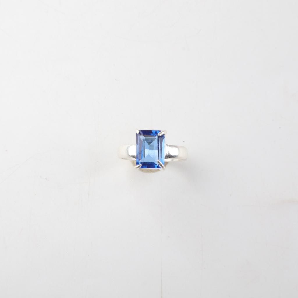 Natural Tanzanite Gemstone 925 Sterling Silver Jewelry Ring For Birthday Gift RR-30-9