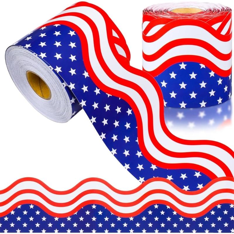 Independence Day Bulletin Border Trim 4th of July Bulletin Board Borders Border Sticker Bulletin Board Decorations