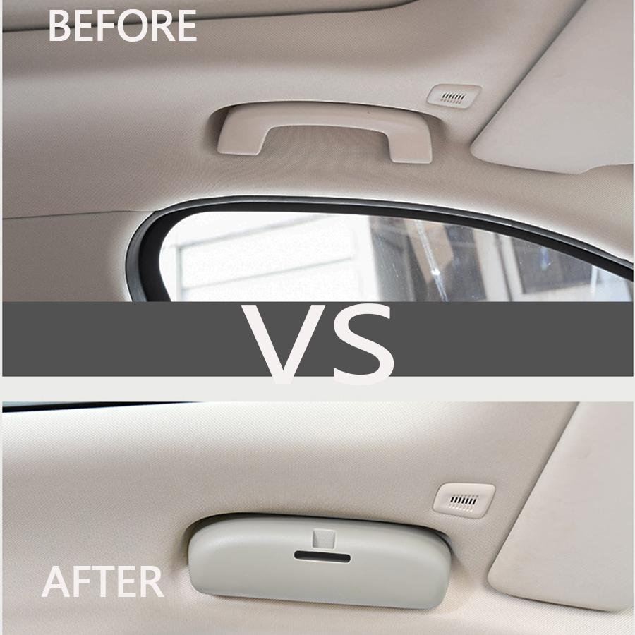 Car Sunglasses Holder Sun Glasses Box Eyeglasses Case for BMW X1 F48 X3 F25 X5 G05 F10 F11 F20 I3 Accessories