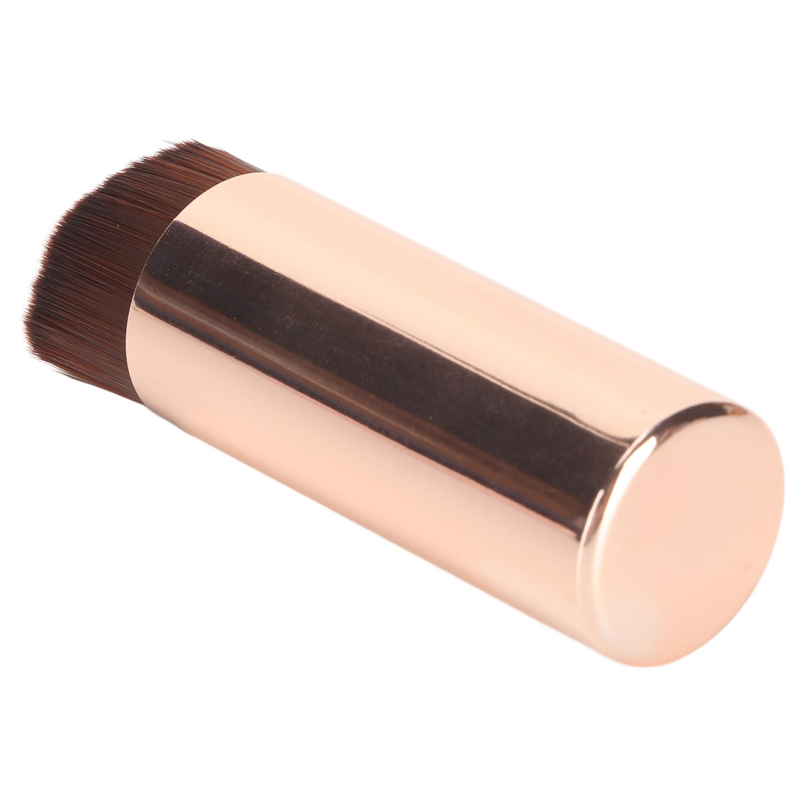 

Oblique Flat Head Makeup Soft Brush Blending Mini Portable Cosmetic Brush for Face Travel