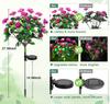 New LED Waterproof Solar Azalea Flowers Lights Outdoor Landscape Light for Lawn Patio Garden Path Decorative Lighting Lamp
