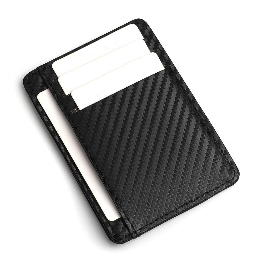 Fashion PU Leather Card Holder Multiple Pockets Ultra Thin Coin Purse 5 Colors Money Bag Men Women
