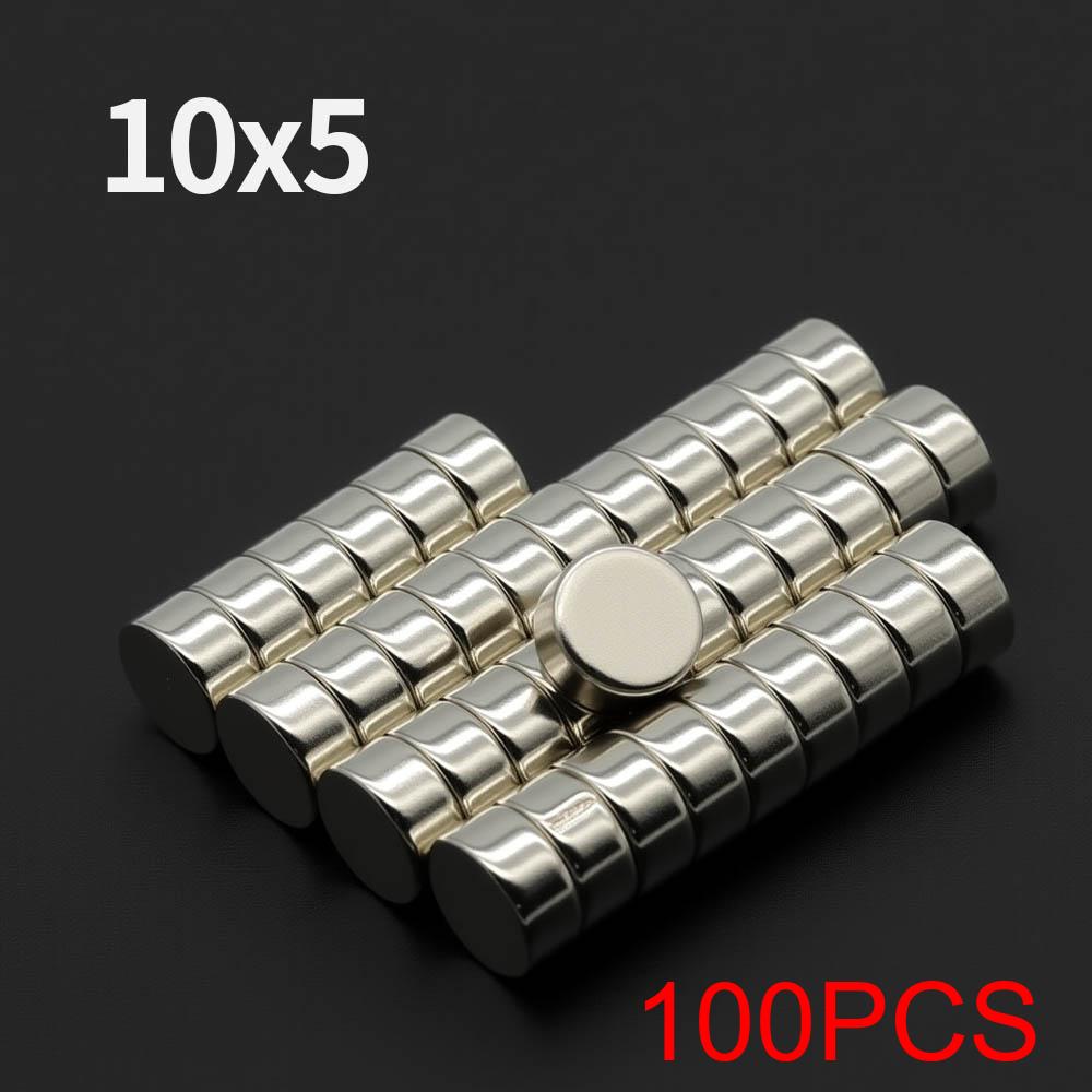 10x5mm Starker Neodym-Magnet N35 NdFeB Permanentmagnet Rund Superstarke Kühlschrankmagnete DIY