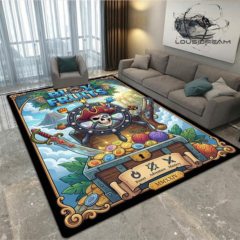Spiel B-blox Früchte bedruckter Teppich Rutschfester Teppich Außen Teppiche Läufer Wohnzimmer Schlafzimmer Dekor Teppich für Schlafzimmer Geburtstagsgeschenk