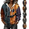 Women's Long Sleeve Halloween Print Pullover Hoodie Sweatshirt with
